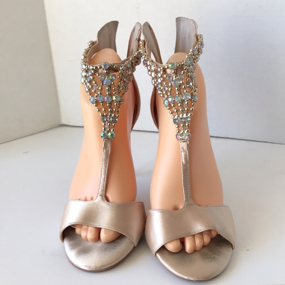 Gianni Bini satin heels Sz 8.5 - Picture 2 of 12